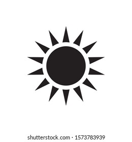 Sun logo template vector sunrise icon design