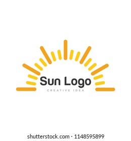 Sun Logo Tempplate vector