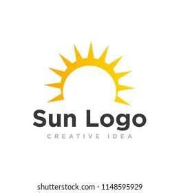 Sun Logo Tempplate vector