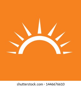 sun logo used for various types of application whether commercial or illustrative