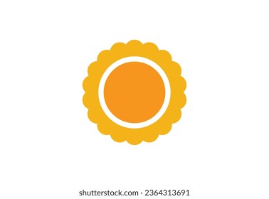 Sun logo, vector design concept
