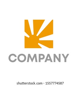 sun logo vector design template