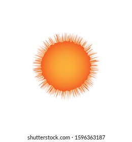 sun logo vector design template. sun icon element collection.