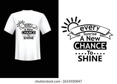Sun Logo Vector Design Template slogan Every sunrise a new chance to shine