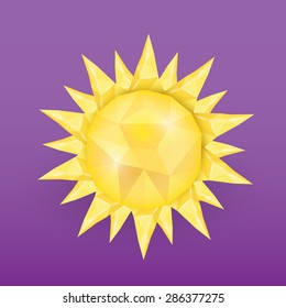  Sun logo . Vector illustration