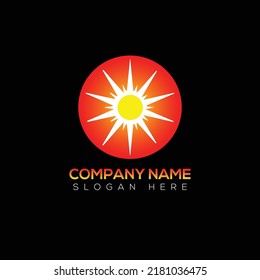 Diseño de ilustración vectorial del logotipo de Sun  