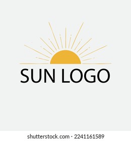 sun logo ,sun logo vector , sun logo illustration , sun rising , vector design , abstract design, outdoor