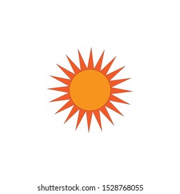 Sun logo vector illustration template