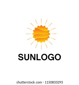 sun logo vector, sunrise logo