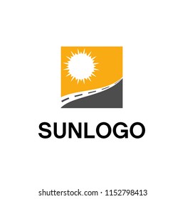 sun logo vector, sunrise, sunset