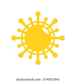 Sun logo vector template design