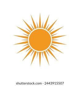 Sun logo vector template symbol design