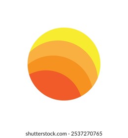 Sun logo vector template symbol design