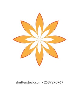 Sun logo vector template symbol design