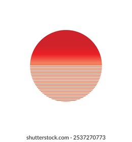 Sun logo vector template symbol design