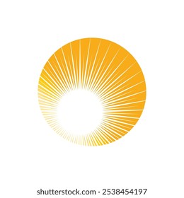 Sun logo vector template symbol design
