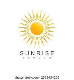 Diseño de símbolo de Plantilla de Vector de logotipo de sol