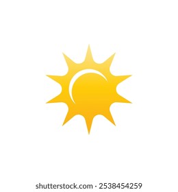 Sun logo vector template symbol design