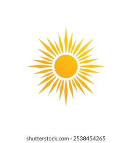 Sun logo vector template symbol design