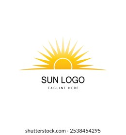Diseño de símbolo de Plantilla de Vector de logotipo de sol