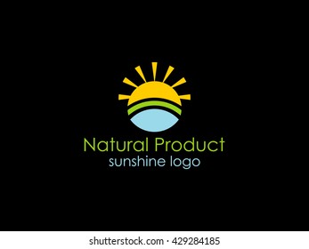 Sun Logo,Sunshine. Business Logotype Template. Nature vector Logotype 