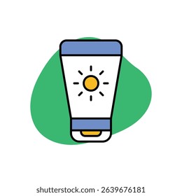Sun Lotion Icon vector stock illustration