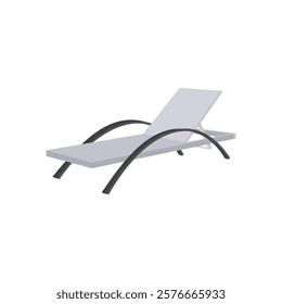 Sun Lounger, Holidays Vector Illustration