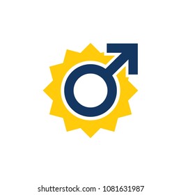 Sun Man Logo Icon Design