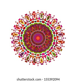 Sun mandala colorfully wallpaper background