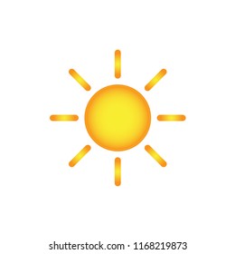 sun mark vector - forecast weather sign 