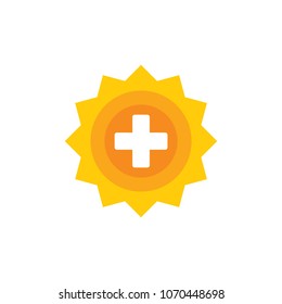 Sun Medical Logo Icon Design