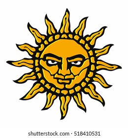 The sun in the medieval style_1