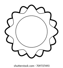 sun minimalistic representation icon image 