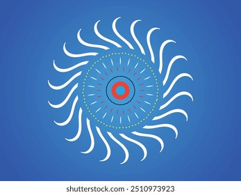 Forma geométrica moderna del sol, Elementos decorativos, Ilustración vectorial de los iconos gráficos. Elementos decorativos del sol, Elementos gráficos contemporáneos del estilo funky, forma geométrica moderna del sol. Sol decorativo.