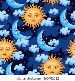 Sun and moon