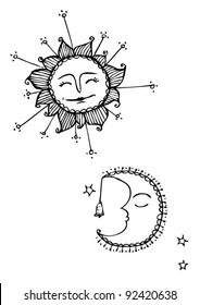 sun and moon