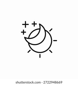 Vector de signo de luna creciente