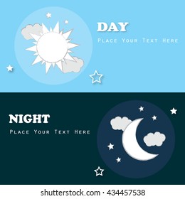 Sun and moon, day and night