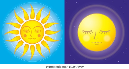 sun and moon  - Fantasy image