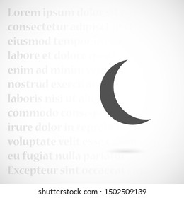Sun and moon flat icon. Sign sun and moon. Vector logo for web design, mobile and infographics. Vector illustration eps10. Isolated on white background.
