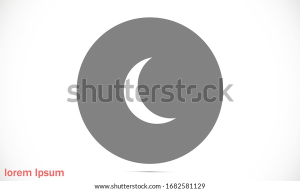 Sun and moon flat icon. Sign sun and\
moon. Vector logo for web design, mobile and infographics. Vector\
illustration eps10. Isolated on white\
background.
