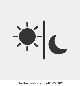 Sun Moon Icon Illustration Isolated Vector Sign Symbol