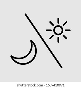 Sun And Moon Icon Vector Isolated On Background