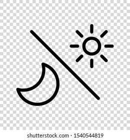 Sun And Moon Icon Vector. Sign of Sun and Moon Illustration