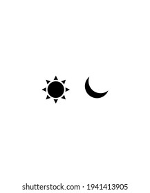 sun with moon icon,vector best flat icon.