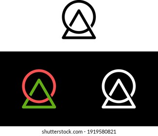 Logo für Sonne und Mond, Vektorgrafik