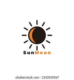 Sun Moon Night Day 24 Hour Symbol Vector 