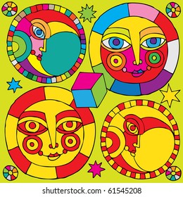 sun and moon pictogram