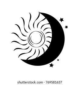 sun and moon shapes
