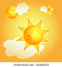 sun moon and star